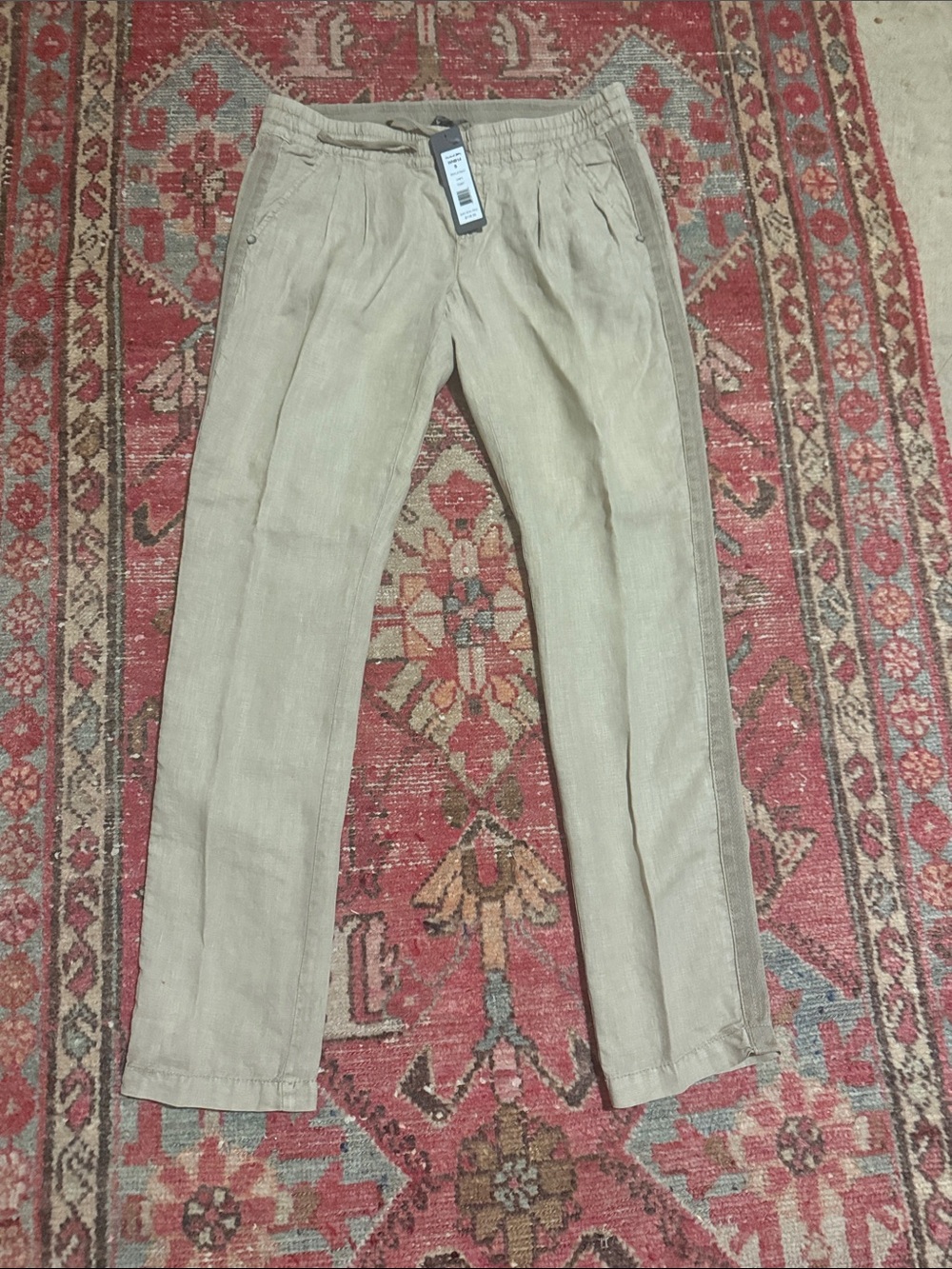 Michael Stars Women's Tan Casual Linen Pants
